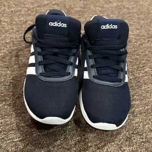 Preowned Adidas Sneakers Sz 13M running athletic shoe black white stripe acti…